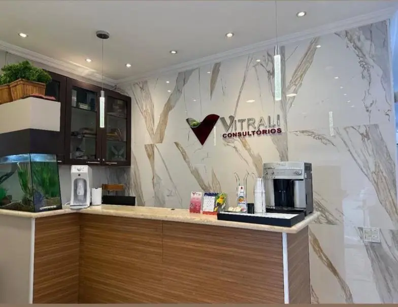 Recepção da Vitrali Consultórios na Vila Leopoldina em São Paulo